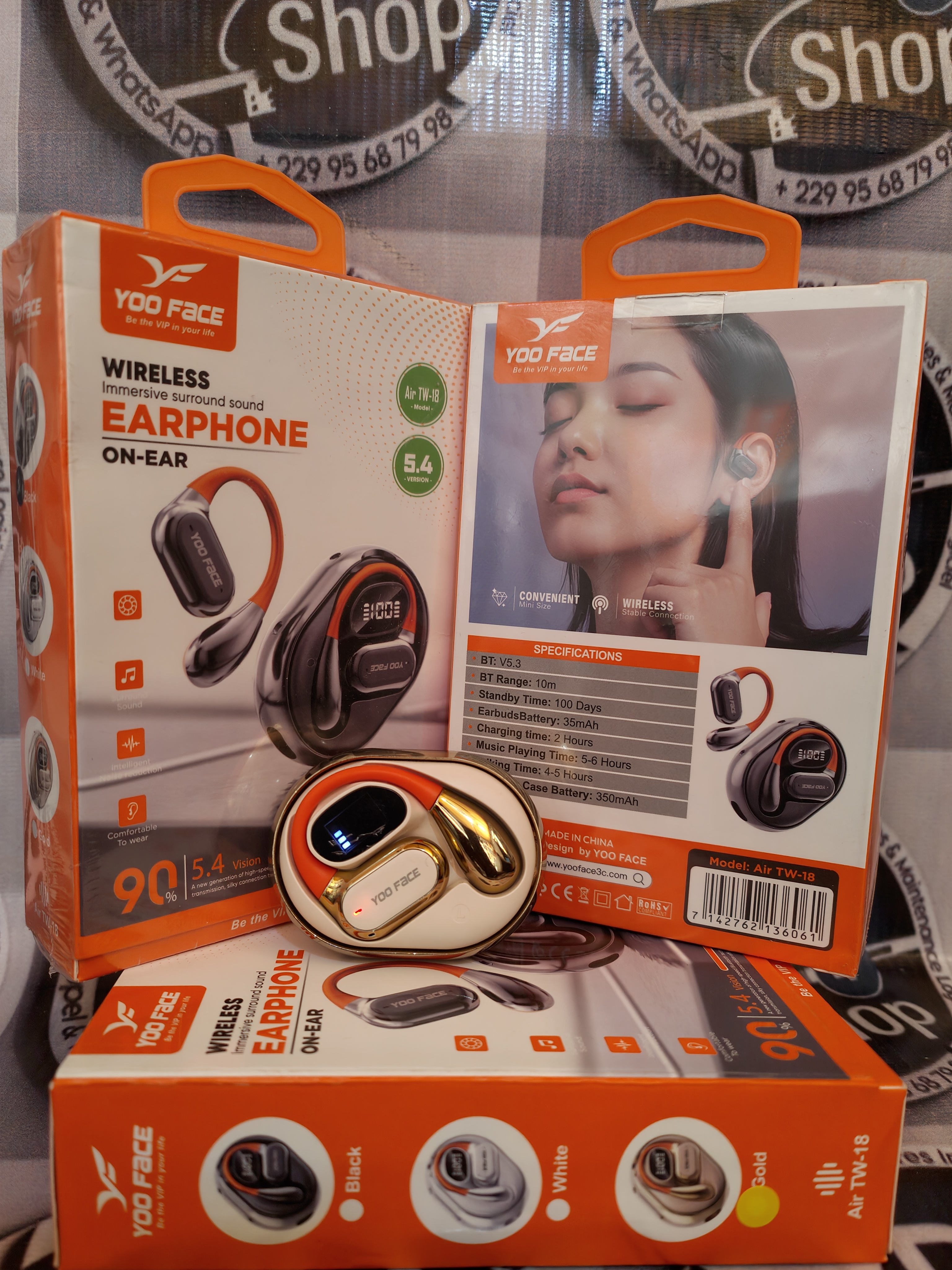 Bluetooth Yoo Face Air TW-18